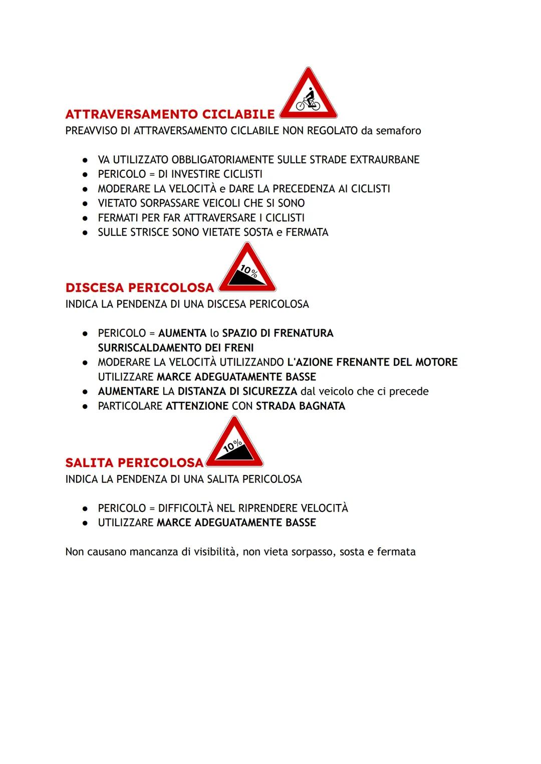 SEGNALI DI PERICOLO
STRADA DEFORMATA
Nei CANTIERI con SFONDO GIALLO
DISSESTA, ROVINATA, IN CATTIVO STATO
80
• Può essere abbinato al segnale