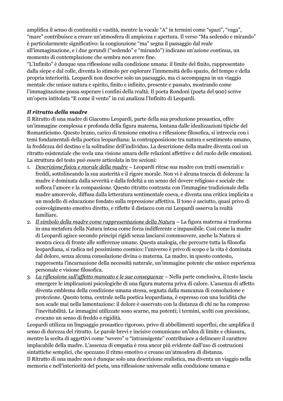 Giacomo Leopardi
Giacomo Leopardi nasce a Recanati il 29 giugno 1798, è il primo figlio del conte Monaldo e la
madre si chiama Adelaide Anti