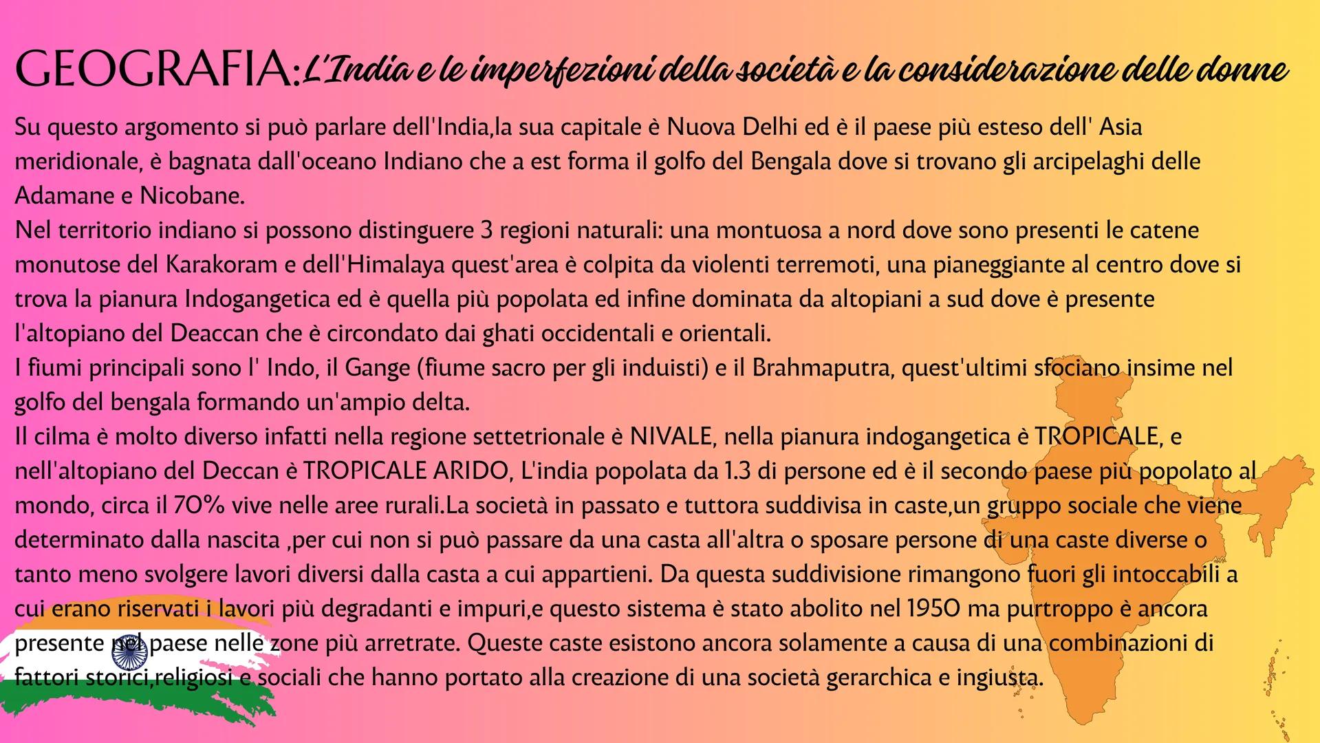 # Imperfezione
Tesina di veronica verzera
"siamo perfettamente imperfetti" GEOGRAFIA
L'India: le imperfezioni
del
la società
considerazion