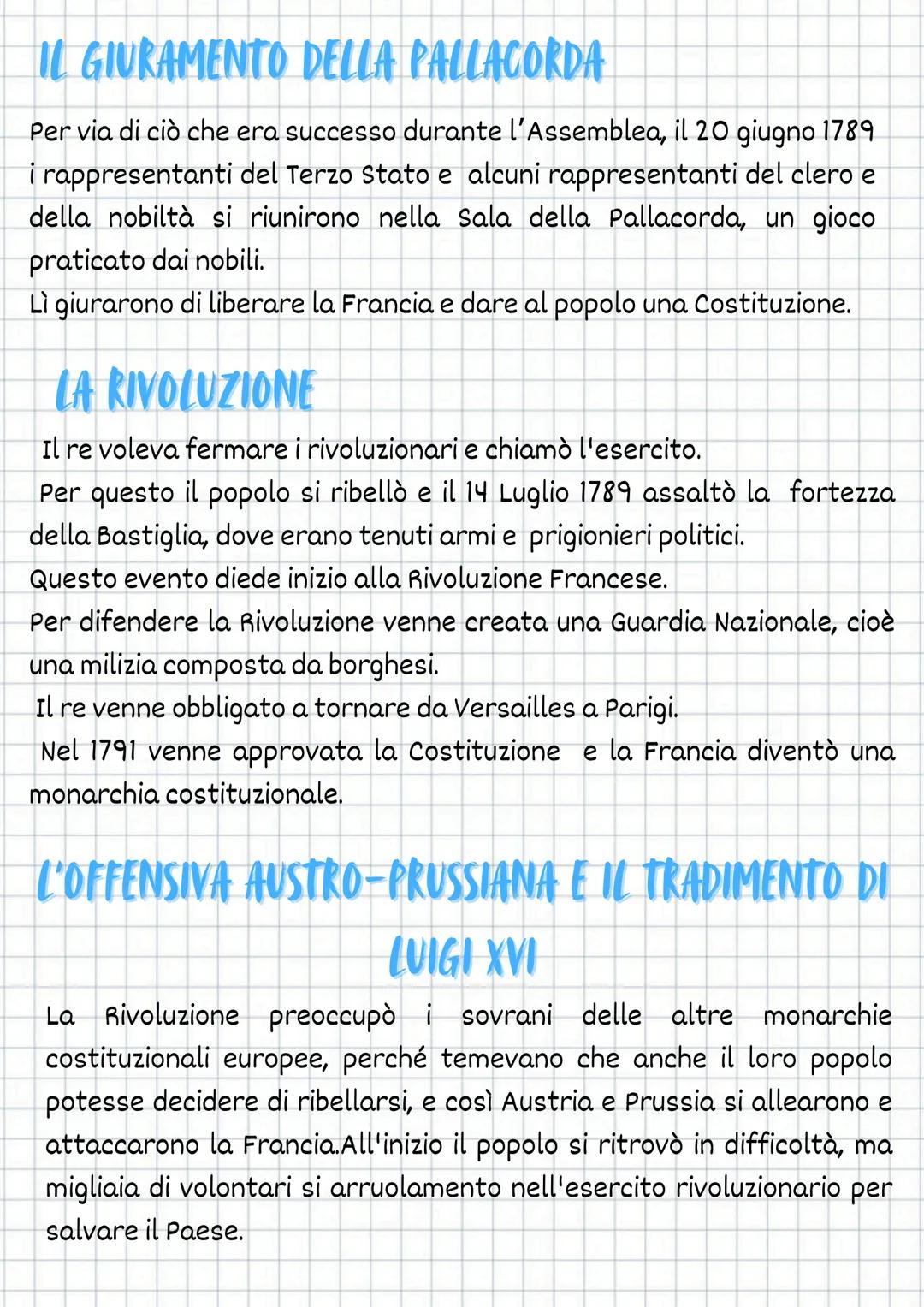 La Rivoluzione Francese
LA SITUAZIONE IN FRANCIA
Nel 700' la Francia era in crisi economica e
sociale.
Il re governava con potere assoluto e