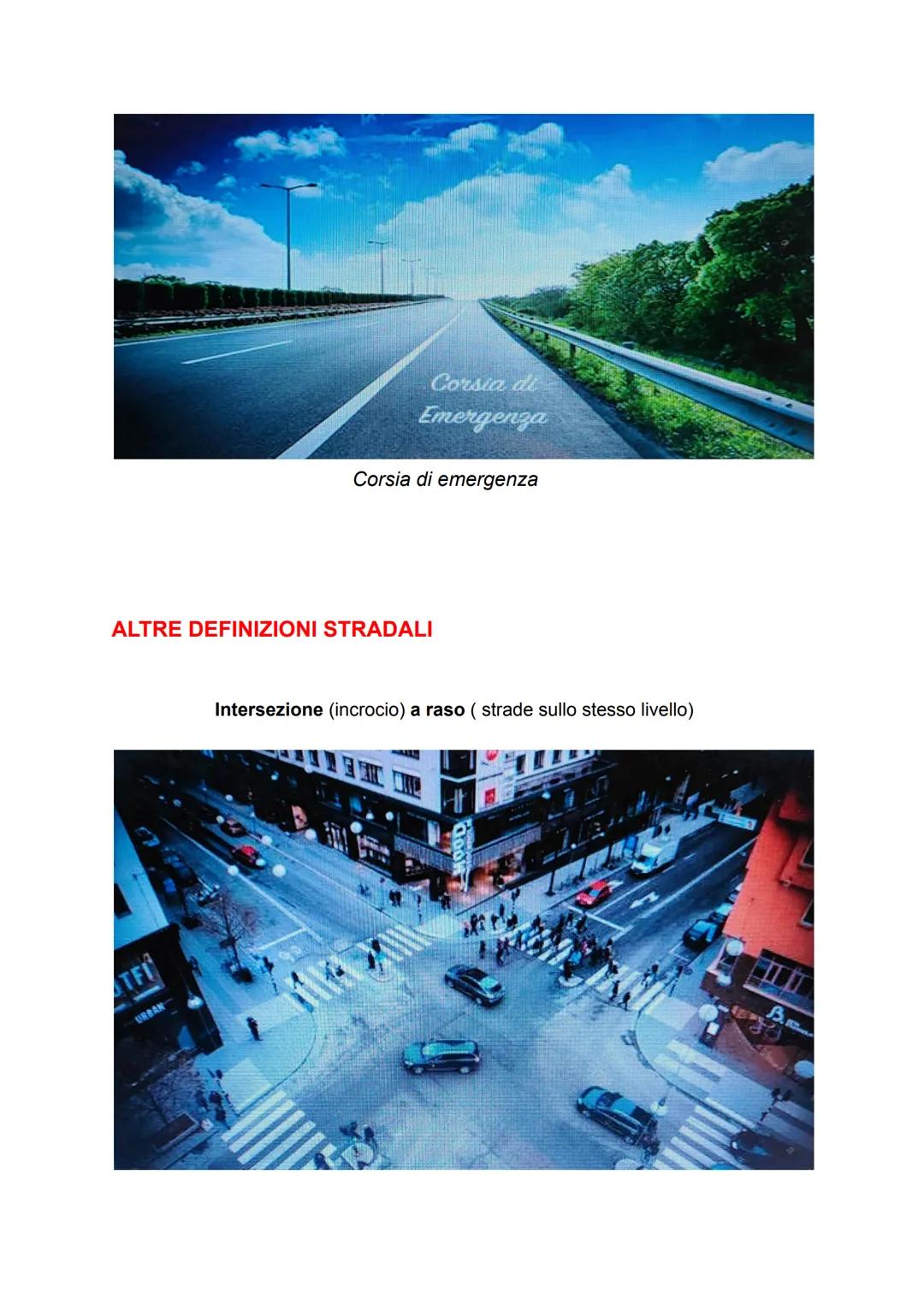 DEFINIZIONI STRADALI
STRADA E CARREGGIATA
Strada e carreggiata, anche se sembrano la stessa cosa, sono due cose diverse.
Strada= Spazio che