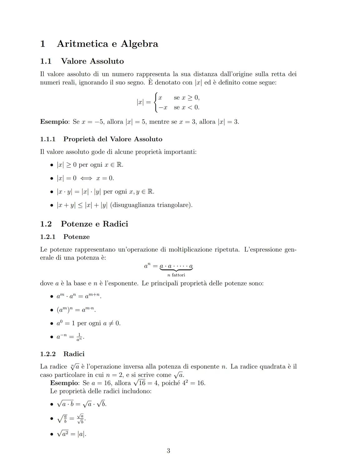 Ripasso Completo per il TOLC-I: Matematica e Fisica
CICCI
April 8, 2025
Contents
1 Aritmetica e Algebra
1.1 Valore Assoluto
1.1.1 Proprietà