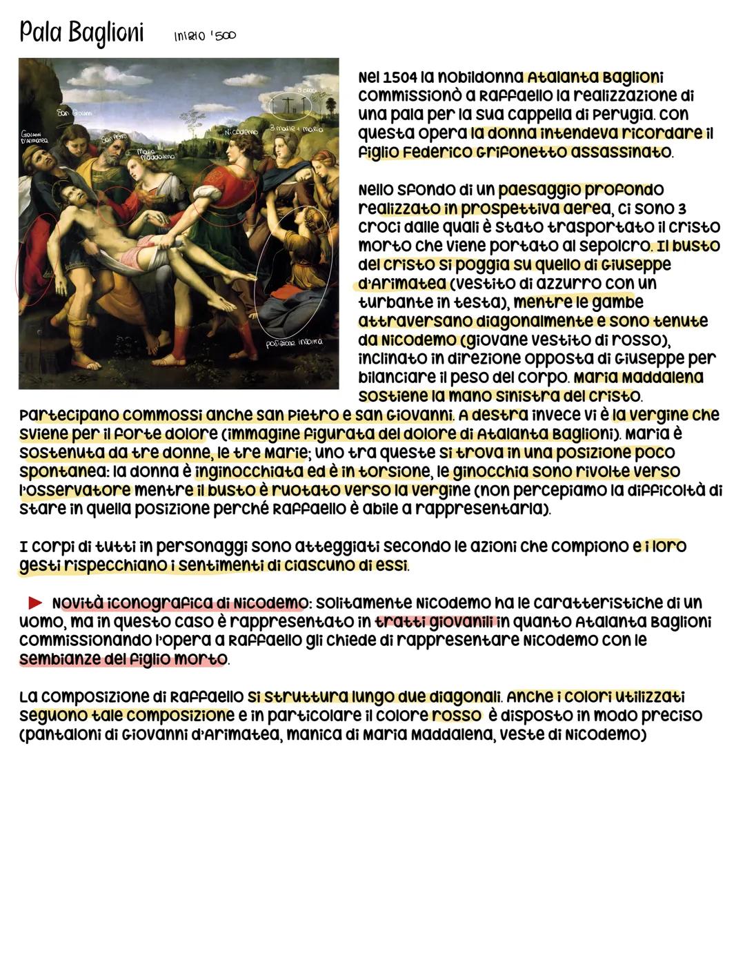 # Raffaello Sanzio
Nasce a urbino, la formazione di Raffaello avviene nell'Italia centrale e lavorerà a roma. Impara dal padre, un pittore