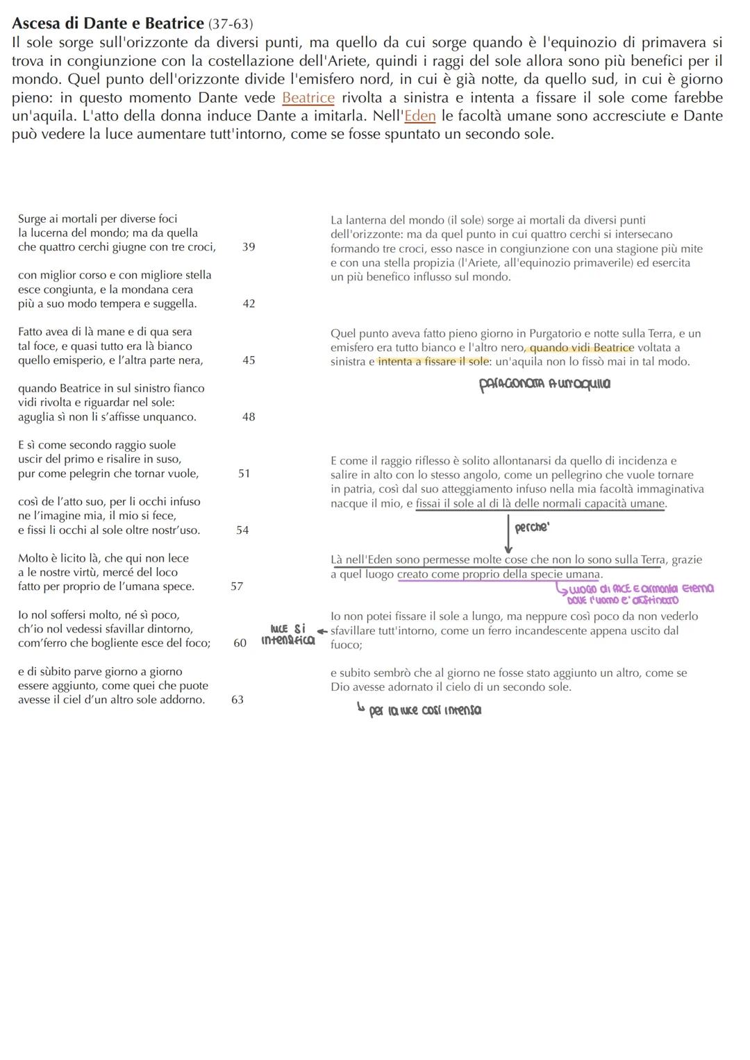 Paradiso - canto I
ARGOMENTO
Proemio della Cantica. Dante e Beatrice ascendono al Paradiso.
Proemio della Cantica (1-36)
Dante dichiara di e