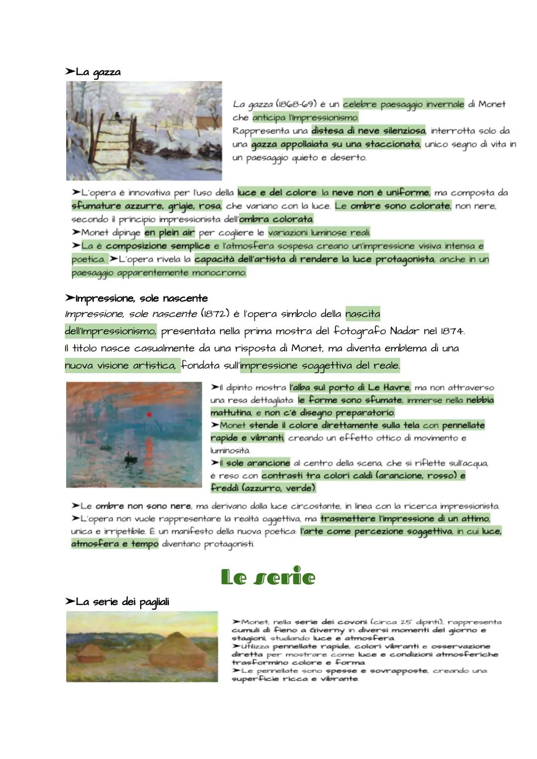 Monet
Claude Monet, nato a Parigi nel 1840, è il principale esponente dellimpressionismo.
Dopo aver studiato arte a Parigi entra in contatto