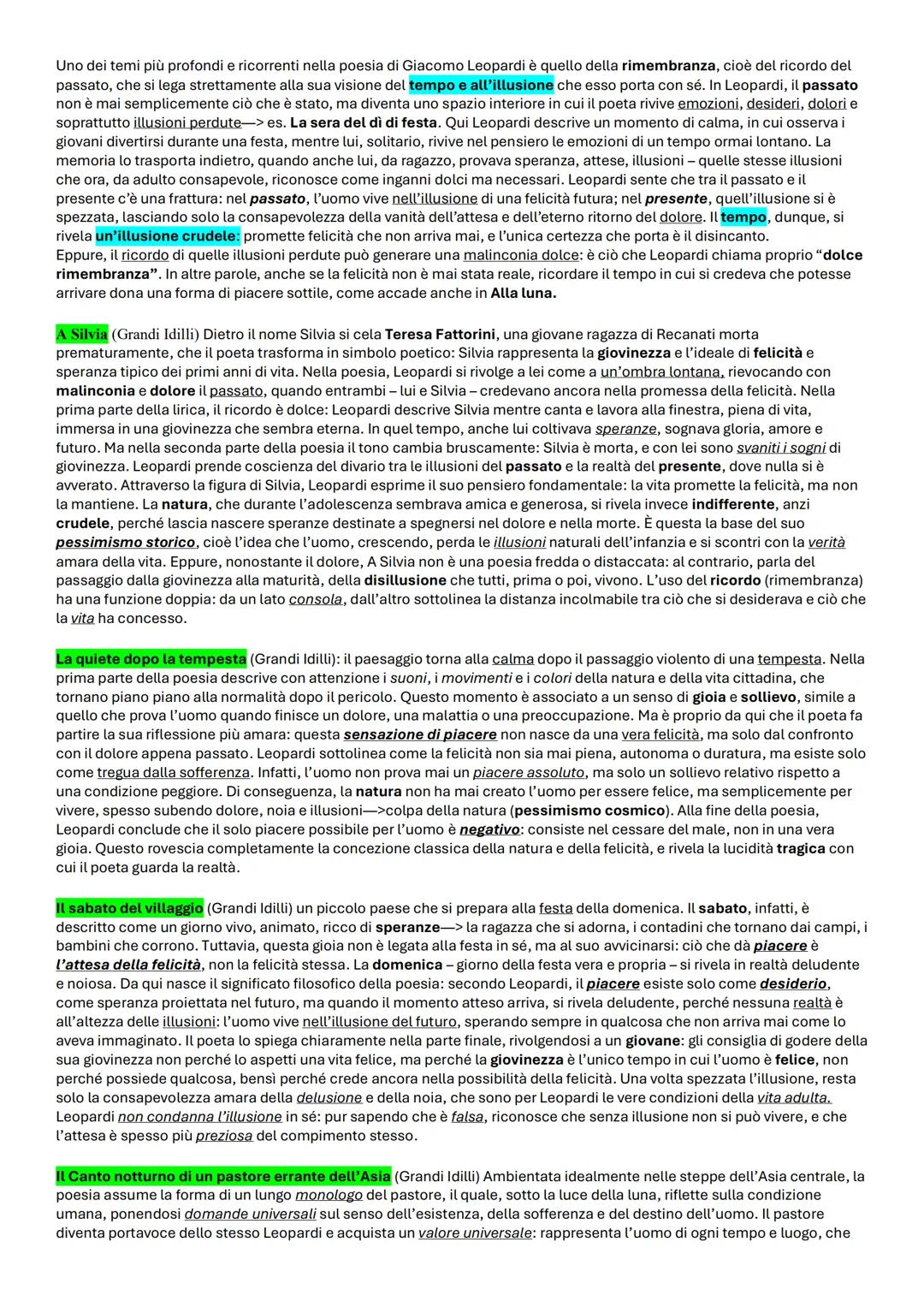 ## LEOPARDI
Il suo pensiero è deducibile dallo *Zibaldone*, una raccolta di pensieri, riflessioni e appunti in cui l'autore
si concentra su