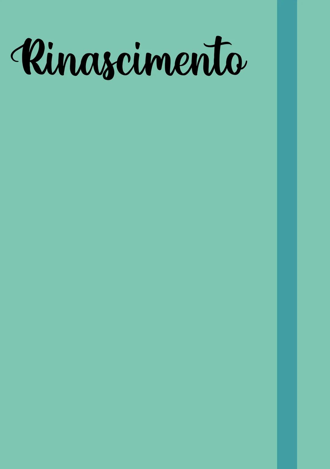 # Rinascimento Rinascimento
Rinascita dell'arte classica, considerata morta
nei secoli medievali dagli uomini di quel tempo
'400 → primo rin