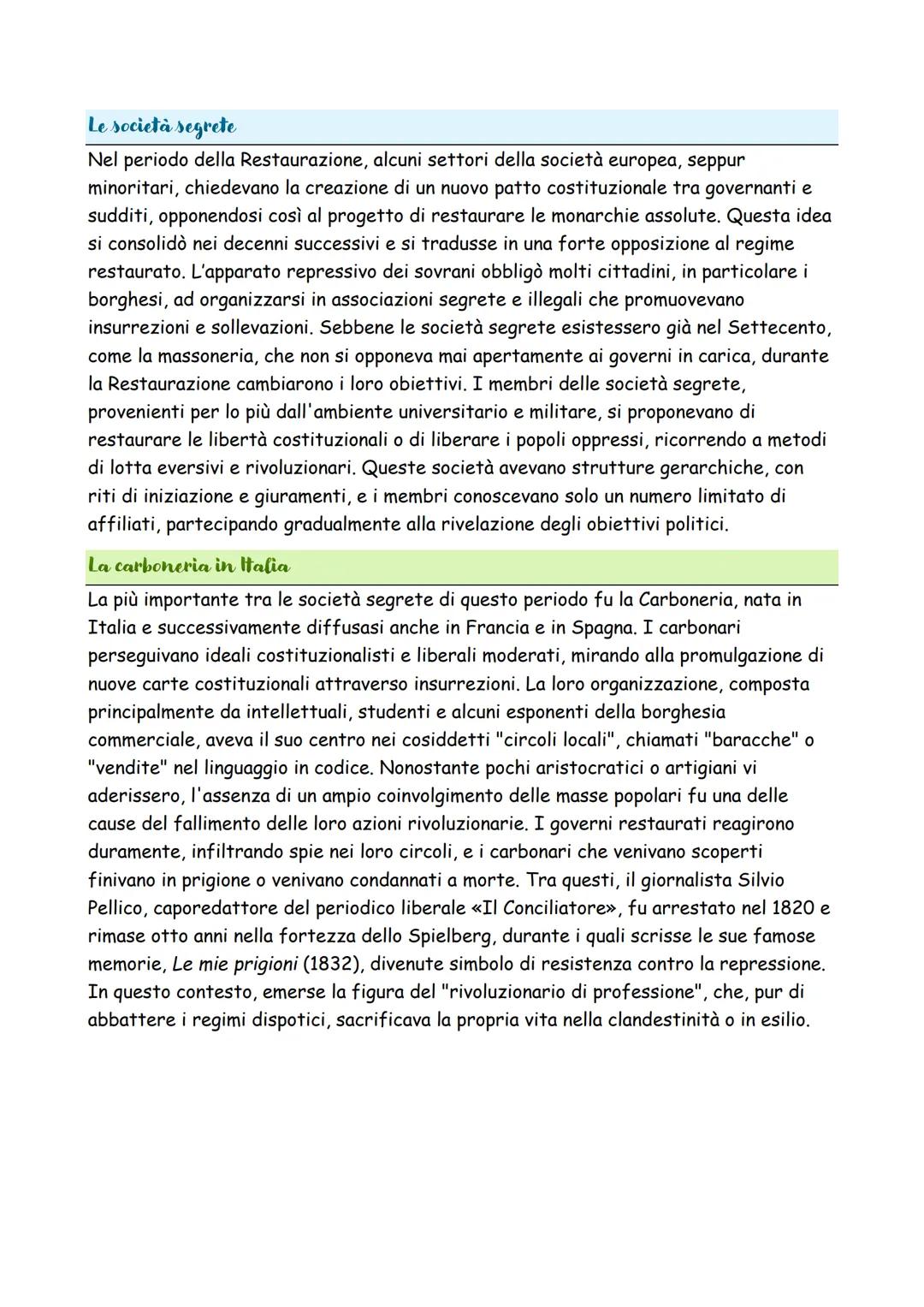 Il congresso di Vienna
Il 1ยบ novembre 1814, con Napoleone in esilio sull'isola d'Elba, iniziรฒ il congresso di
Vienna, una tappa cruciale nel