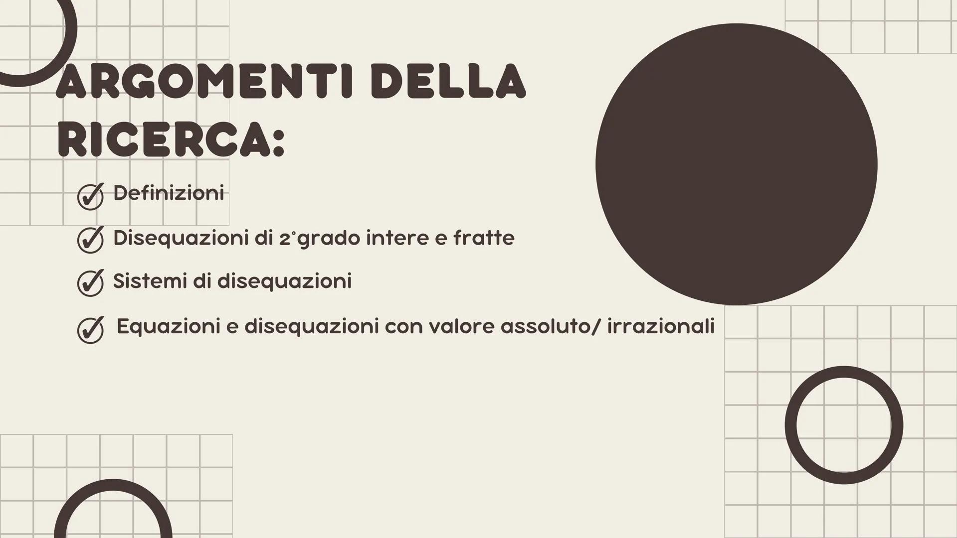 Martina Burzi 4^IT
# LE DISEQUAZIONI ARGOMENTI DELLA
RICERCA:
- Definizioni
- Disequazioni di 2°grado intere e fratte
- Sistemi di disequaz