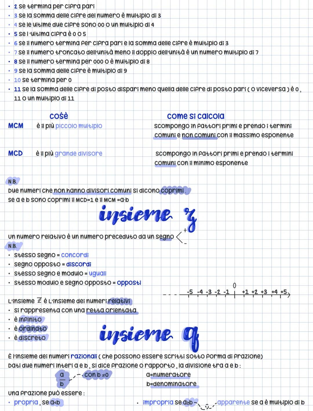 insiemi numerici
L'insieme è un raggruppamento di oggetti aventi una stessa proprietà detta proprietà
CARATTERISTICA dell'insieme.
un numero