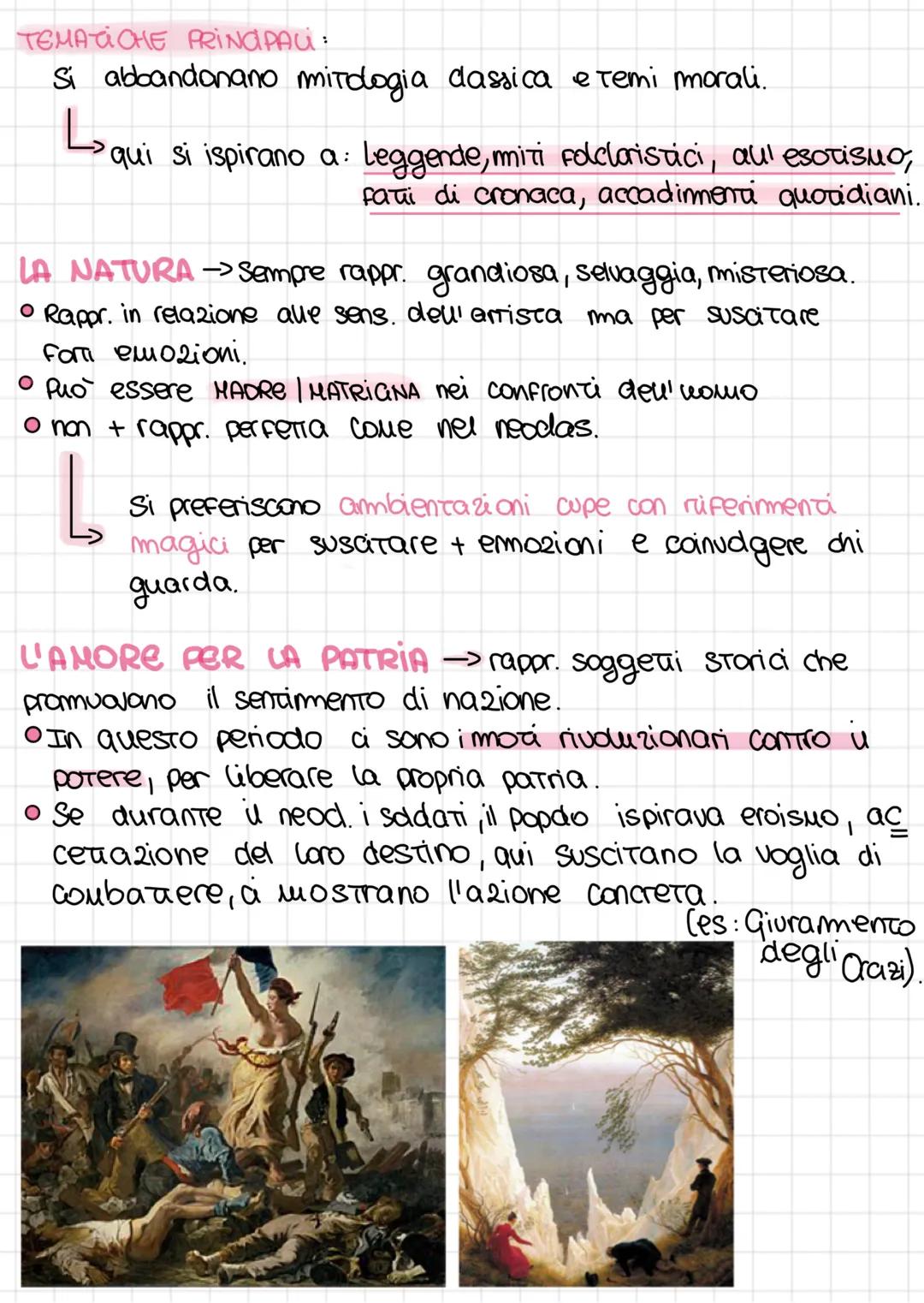 # Romanciasnio
- E una corrente artistica che nasce in GERMANIA e da li in
tutta Europa. Si manifesta tra la fine del 400/inizio 800.
- A se