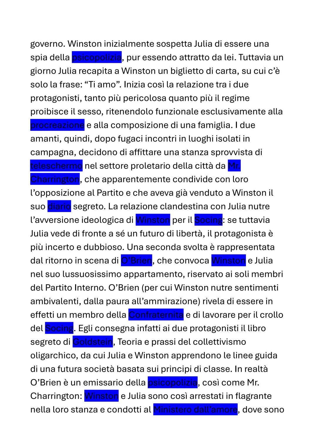 1984
0=
GEORGE
ORWELL
1984
RIASSUNTO
Il romanzo di Orwell è diviso in
parti ed è ambientato in un
futuro prossimo, il 1984. Il mondo è divis