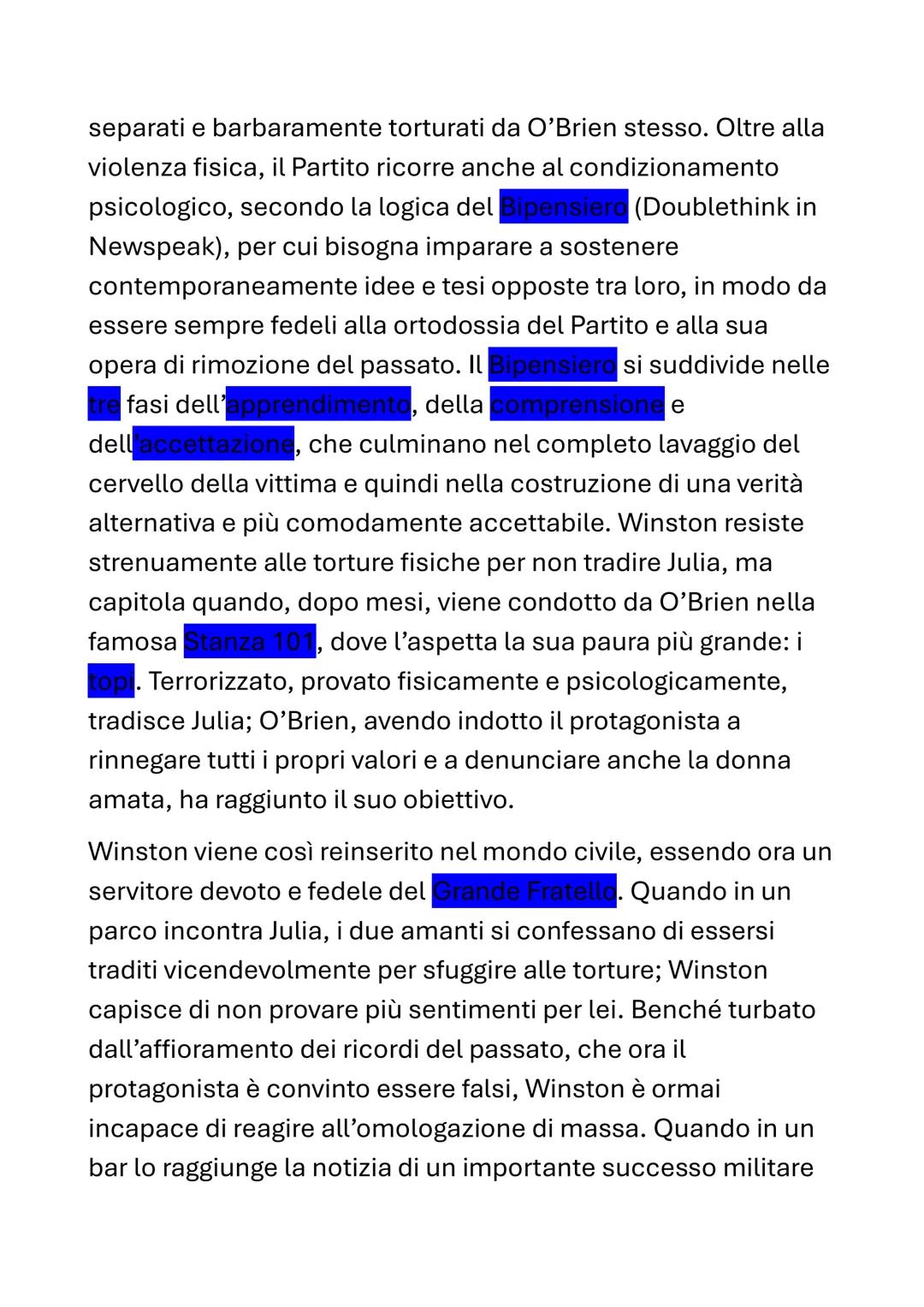 1984
0=
GEORGE
ORWELL
1984
RIASSUNTO
Il romanzo di Orwell è diviso in
parti ed è ambientato in un
futuro prossimo, il 1984. Il mondo è divis