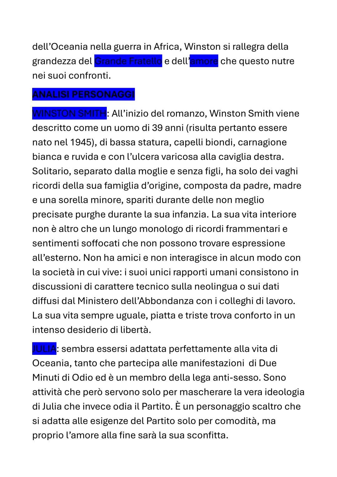 1984
0=
GEORGE
ORWELL
1984
RIASSUNTO
Il romanzo di Orwell è diviso in
parti ed è ambientato in un
futuro prossimo, il 1984. Il mondo è divis