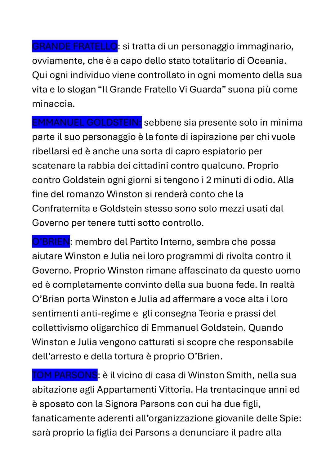 1984
0=
GEORGE
ORWELL
1984
RIASSUNTO
Il romanzo di Orwell è diviso in
parti ed è ambientato in un
futuro prossimo, il 1984. Il mondo è divis