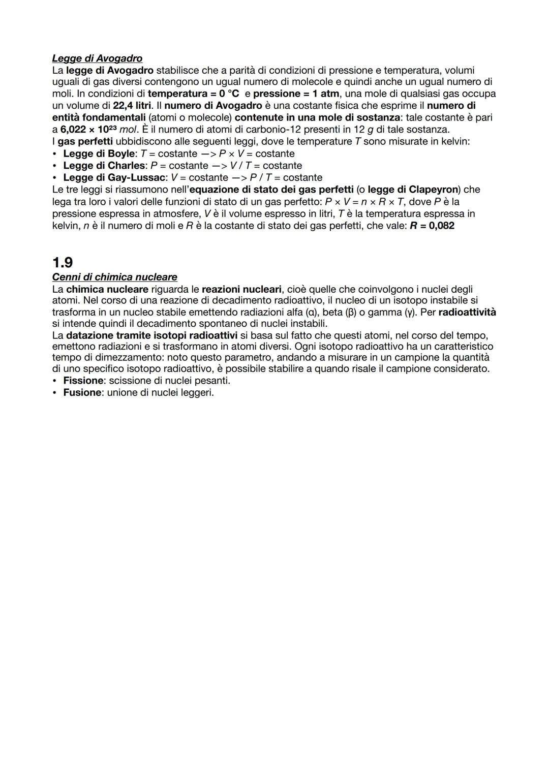 🧪 CHIMICA 🧪 CAPITOLO 1: LA COMPOSIZIONE DELLA MATERIA
1.1
Miscele e sostanze
L'oggetto di studio della chimica è la materia, e si occupa d