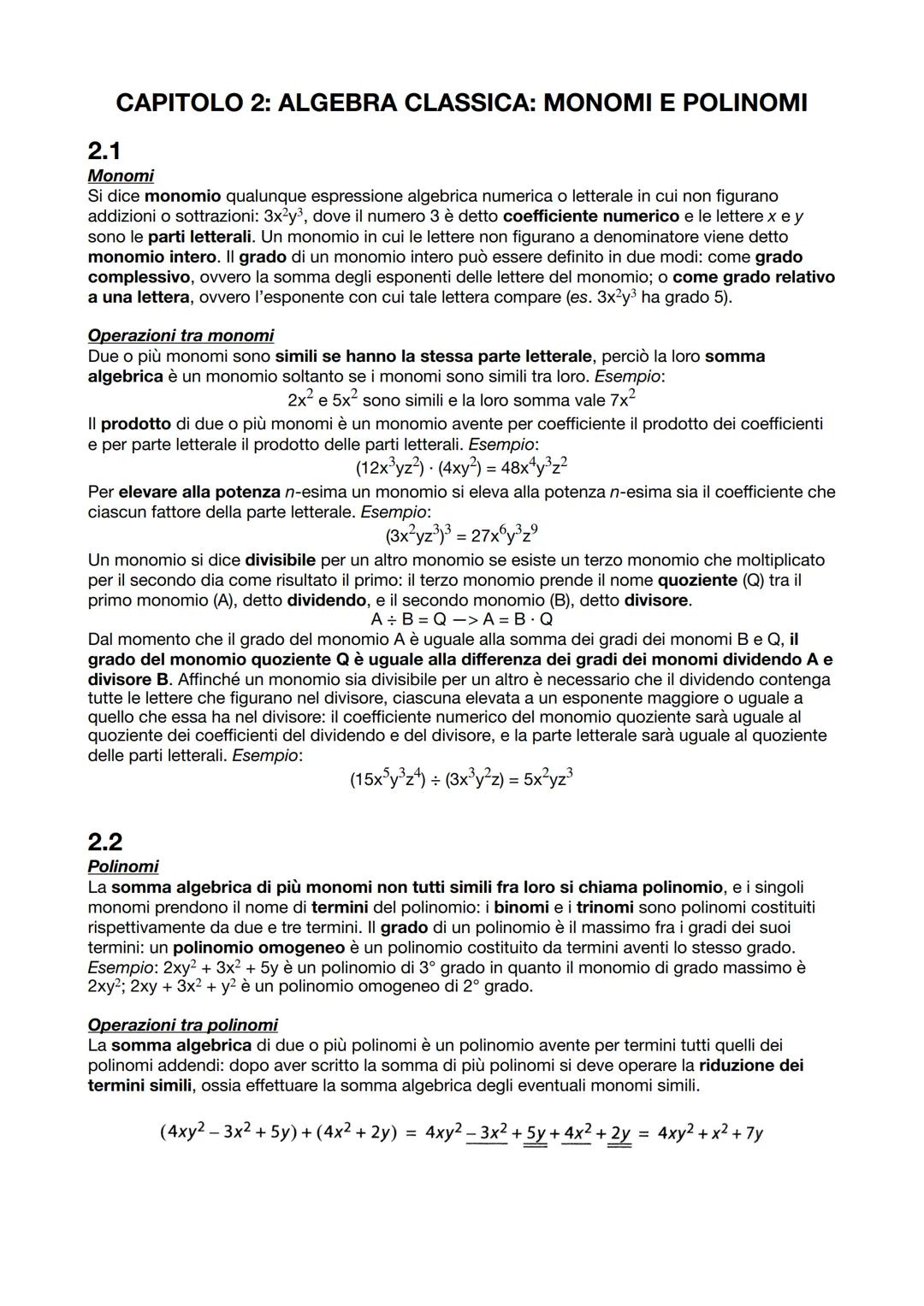 ## MATEMATICA CAPITOLO 1: INSIEMI, NUMERI E OPERAZIONI
1.1
Insiemi
Un insieme è una collezione di oggetti distinti, detti membri o elementi