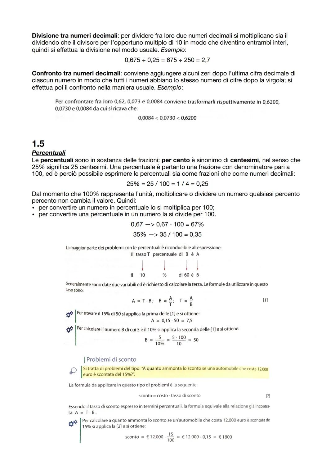 ## MATEMATICA CAPITOLO 1: INSIEMI, NUMERI E OPERAZIONI
1.1
Insiemi
Un insieme è una collezione di oggetti distinti, detti membri o elementi