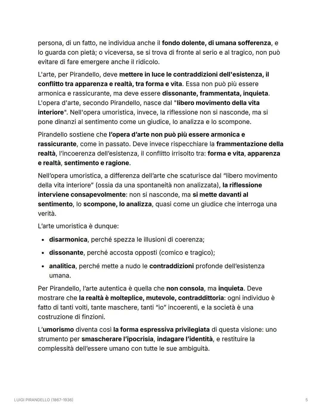 LUIGI PIRANDELLO (1867-1936)
LA VITA
Luigi Pirandello nacque a Girgenti (oggi Agrigento) nel 1867. La sua formazione fu
influenzata dagli am