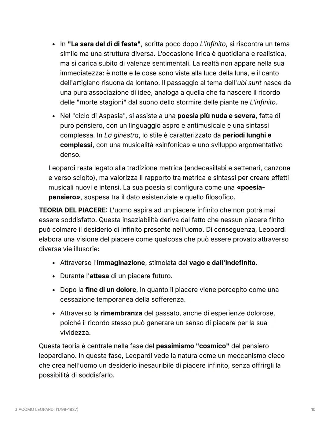 GIACOMO LEOPARDI (1798-
1837)
VITA
Giacomo Leopardi nacque a Recanati il 29 giugno 1798. Era il primogenito del
conte Monaldo e della marche