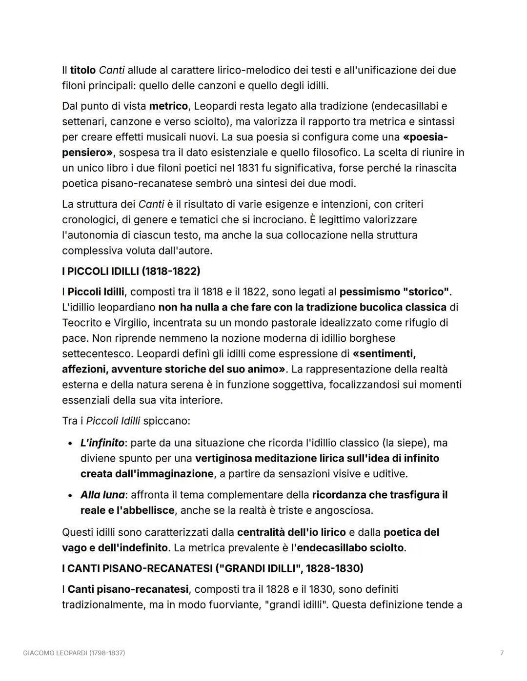 GIACOMO LEOPARDI (1798-
1837)
VITA
Giacomo Leopardi nacque a Recanati il 29 giugno 1798. Era il primogenito del
conte Monaldo e della marche