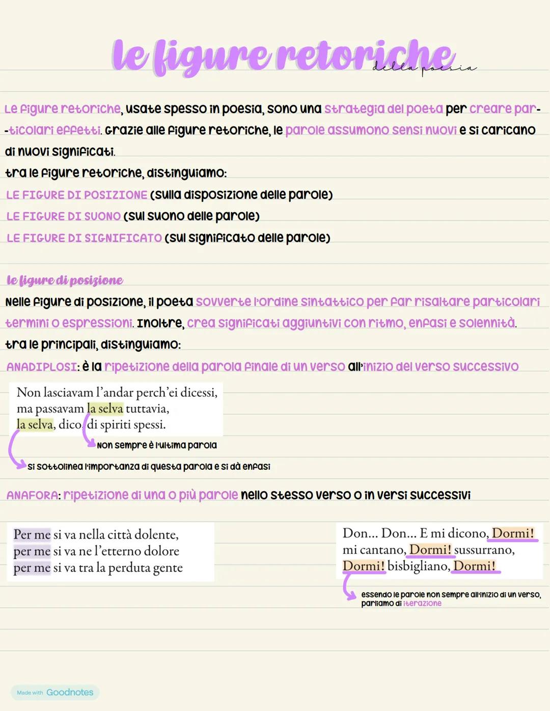 la rima
La rima è un fenomeno particolare molto usato nella scrittura in versi.
Essa può essere:
PERFETTA, quando troviamo una semplice rima