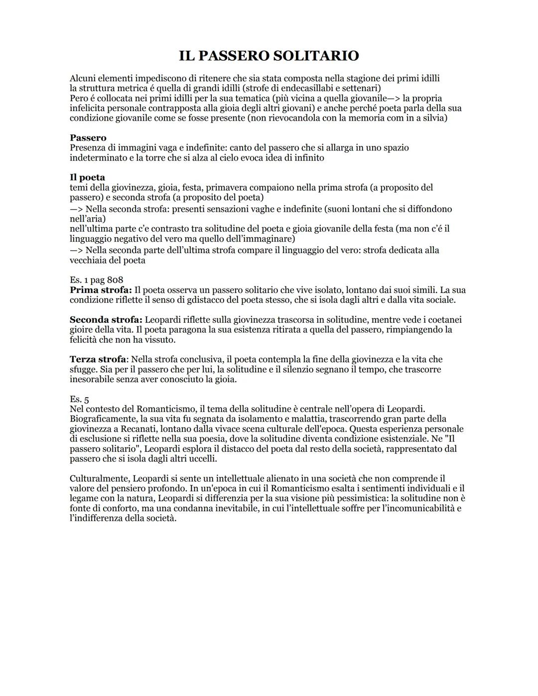 LA SERA DEL DI DI FESTA
La poesia si apre con un notturno lunare che da all'uomo l'illusione di immergersi nell'infinito, la
luce della luna