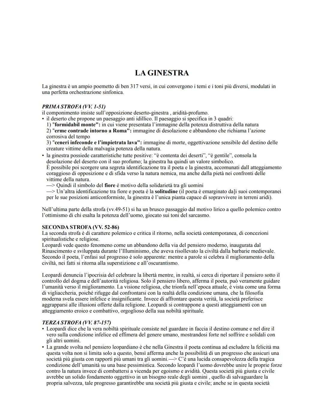 LA SERA DEL DI DI FESTA
La poesia si apre con un notturno lunare che da all'uomo l'illusione di immergersi nell'infinito, la
luce della luna