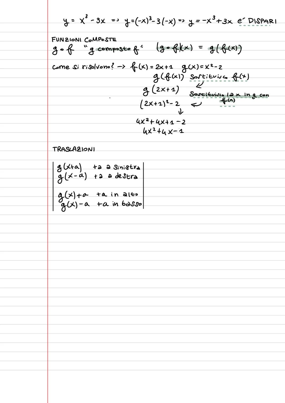 LE FUNZIONI
Una funzione e una RELAZIONE tra due insiemi A e B
tale che OGNI elemento di A deve essere associato ad UNO SOLO di B
A
A → insi