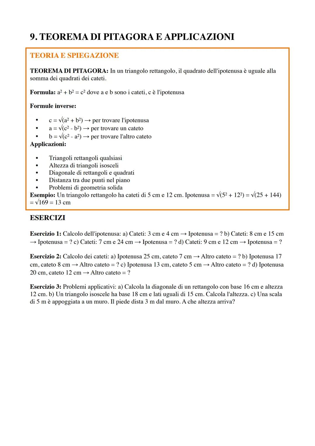 RIPASSO ΜΑΤΕΜΑTICA - SCUOLE MEDIE
Preparazione per il Liceo Scientifico - Scienze Applicate
INDICE
1. NUMERI NATURALI E INTERI..............