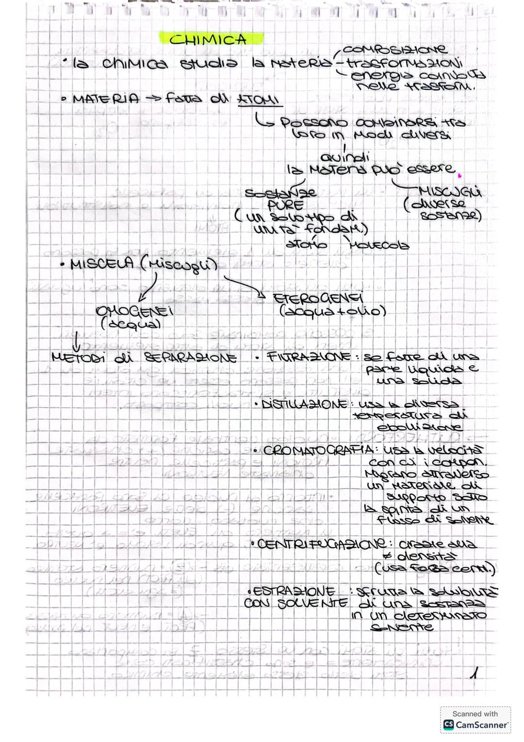 CHIMICA
COMPOSIZIONE
la chimica studia la materia-trasformaZIONI
energia coinvbuta
n elle trasforu.
• MATERIA → fatta di ATOMI
• MISCELA (Mi