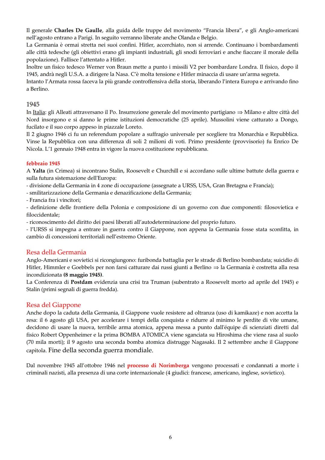 VERSO IL SECONDO CONFLITTO MONDIALE
1919-1933
La repubblica di Weimar in Germania
1920
Hitler è a capo del Partito nazista (Partito nazional