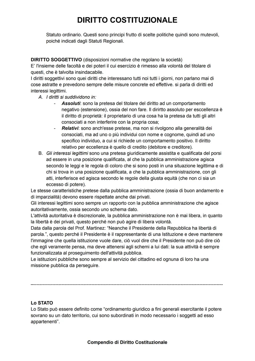Che cos'è il diritto?
DIRITTO COSTITUZIONALE
Il diritto è distinzione, individualizzazione dei contorni, è un insieme di regole che
discipli