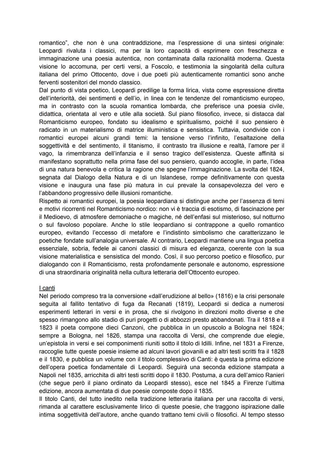 ## La vita
Giacomo Leopardi
(1798-1837)
Giacomo Leopardi nasce nel 1798 a Recanati, borgo delle Marche appartenente alla chiesa.
Inizia su