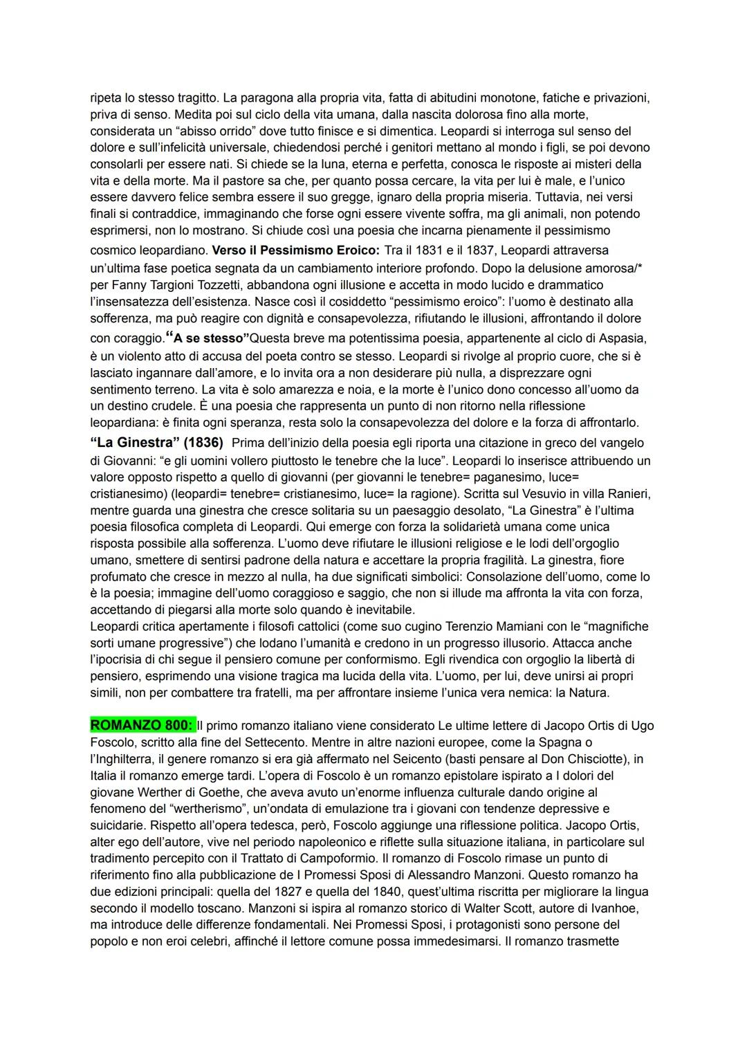 LEOPARDI:
Noia (tedio) → causa infelicità umana. Noia (consapevolezza nell'impossibilità dei desideri) causata
da: impotenza umana verso il