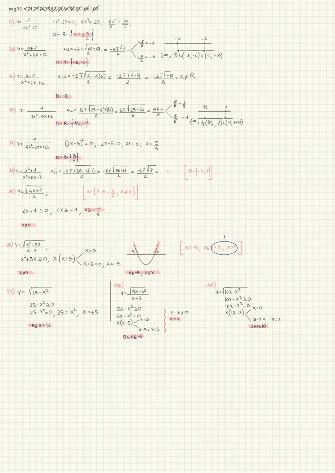 FUNZIONI
una funzione associa a OGNI ELENLENTO X
di un insieme X UN SOLO ELEMENTO Y di
un'altro insieme y: f(x)=4
RAZIONALI
IRRAZIONALI
TRA