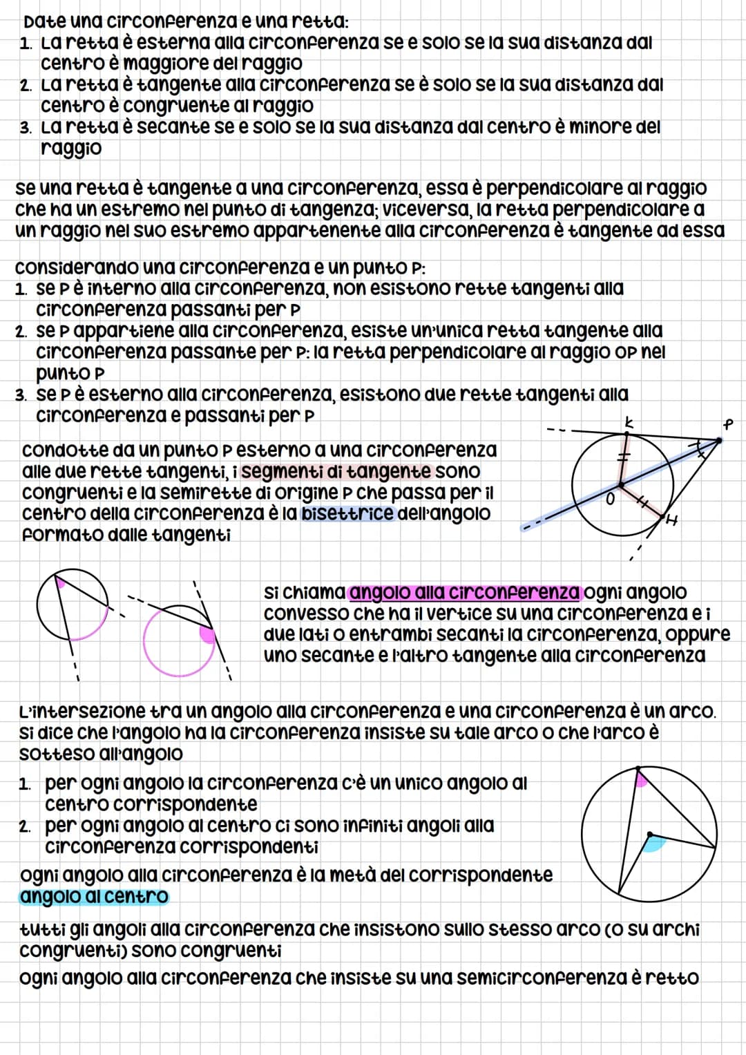 i luoghi geometrici
si chiama luogo geometrico l'insieme costituito da tutti e soli i punti (del piano o
delllo spazio) che godono di una ce