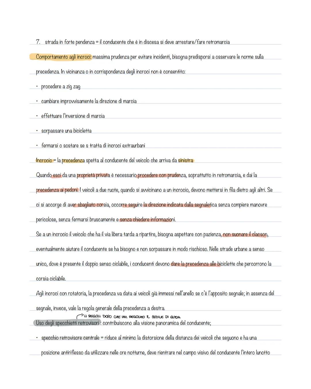 Strada = pedoni, veicoli e animali. Può essere classificata come;
1. Autostrada = 130 km/h
2.Strada extraurbana principale = 110 km/h
3.Stra