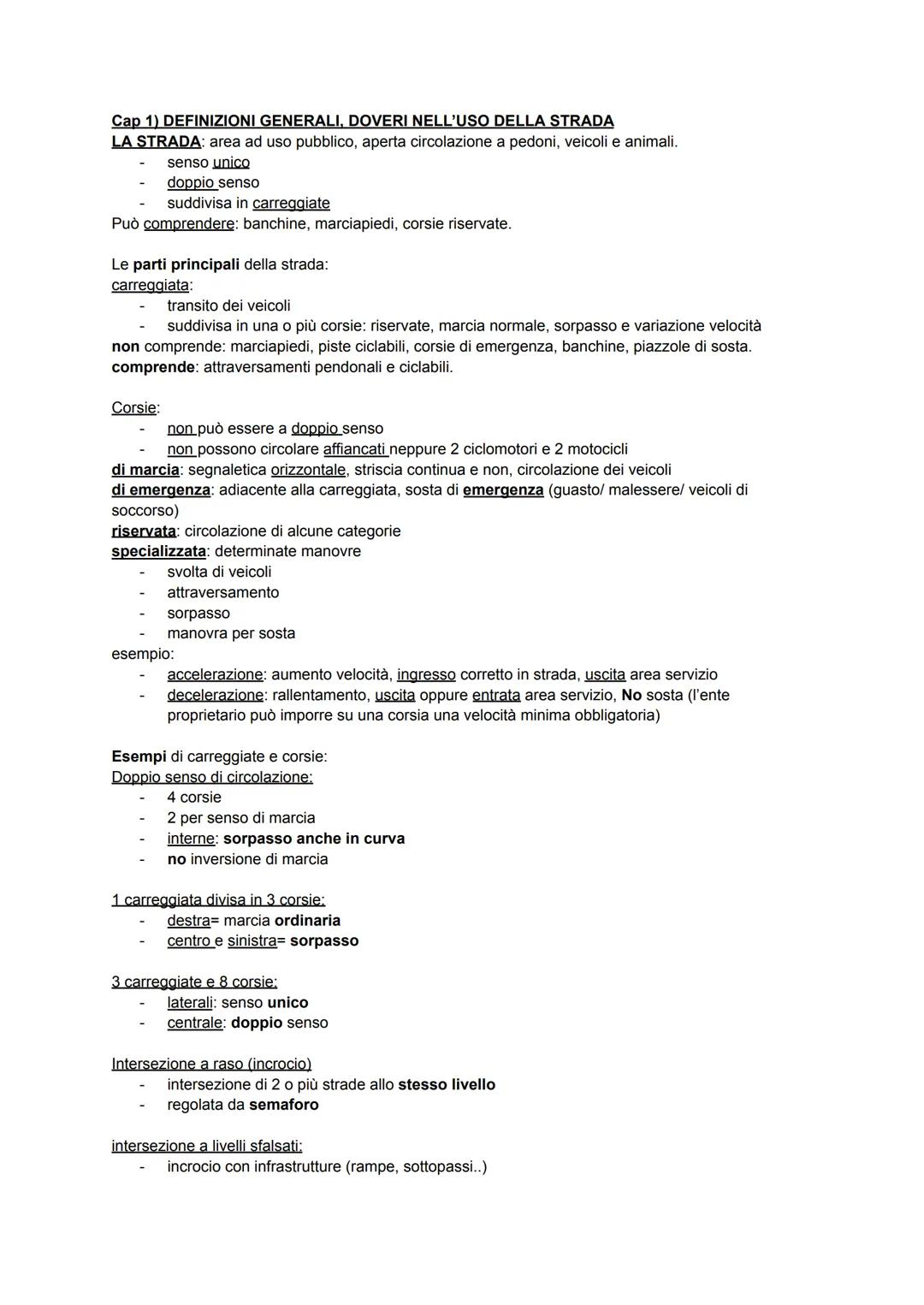 Manuale patente A&B schematizzato