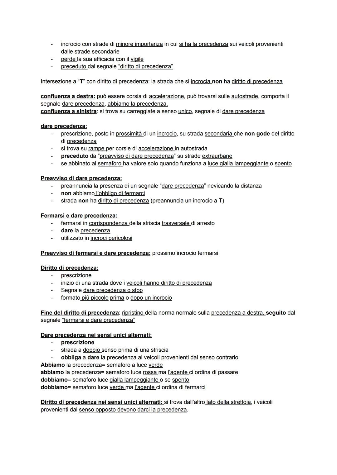 Cap 1) DEFINIZIONI GENERALI, DOVERI NELL'USO DELLA STRADA
LA STRADA: area ad uso pubblico, aperta circolazione a pedoni, veicoli e animali.