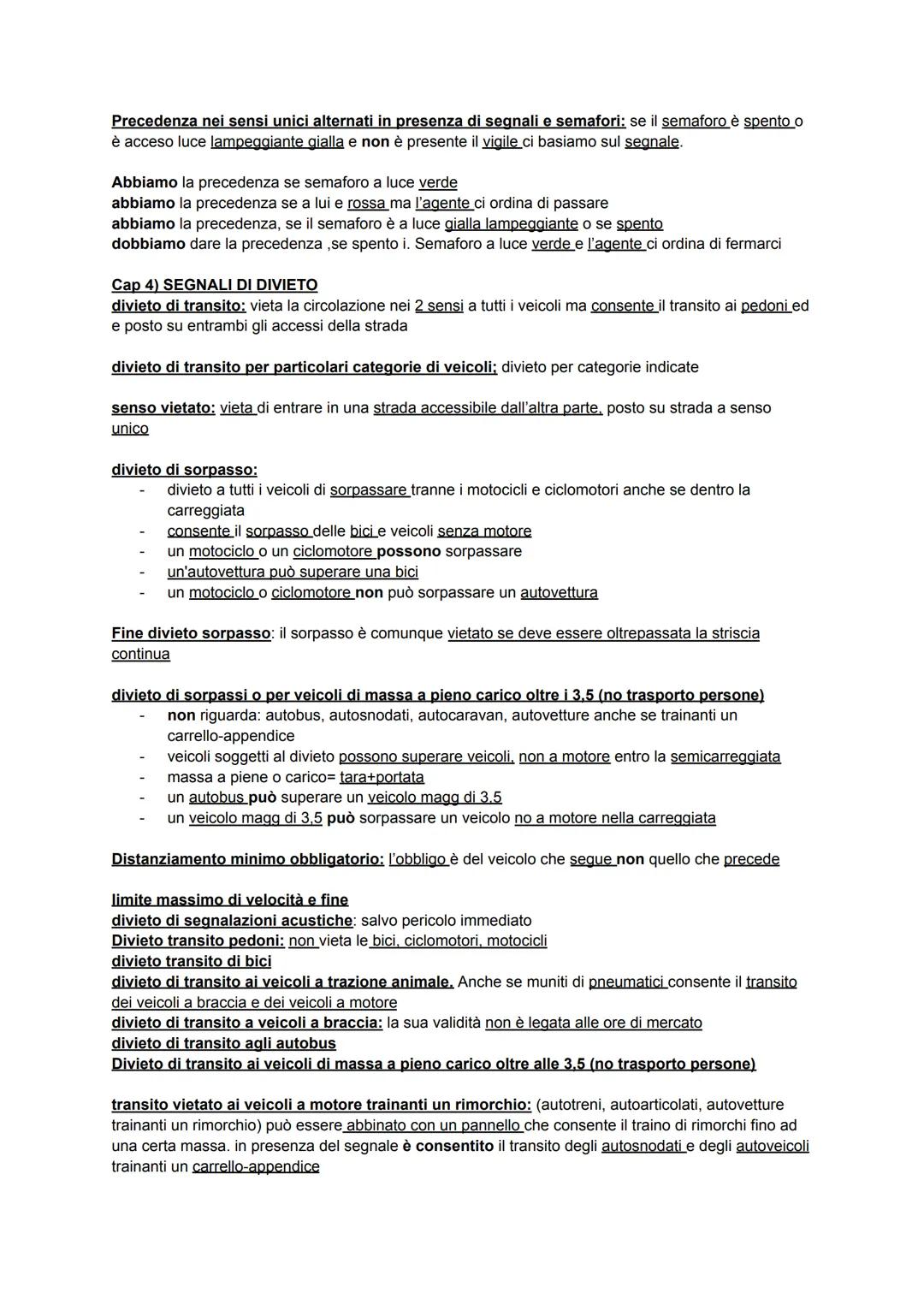 Cap 1) DEFINIZIONI GENERALI, DOVERI NELL'USO DELLA STRADA
LA STRADA: area ad uso pubblico, aperta circolazione a pedoni, veicoli e animali.