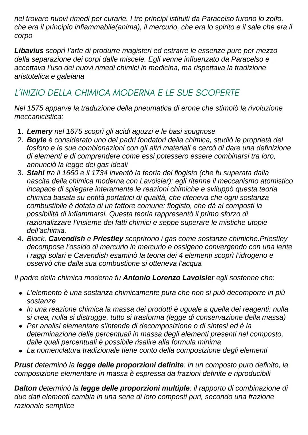 CHIMICA GENERALE E INORGANICA: TEORIA
CHE COS'È LA CHIMICA? La chimica è una scienza sperimentale che studia la
materia e le sue trasformazi