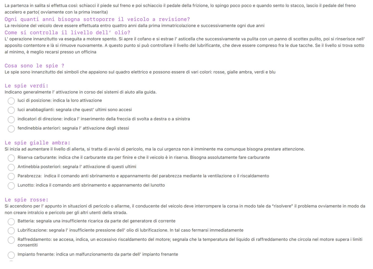 Domande e spiegazioni esame pratico patente:
Cosa fare quando si entra in macchina?
Regolo il sedile, gli specchietti retrovisori laterali e