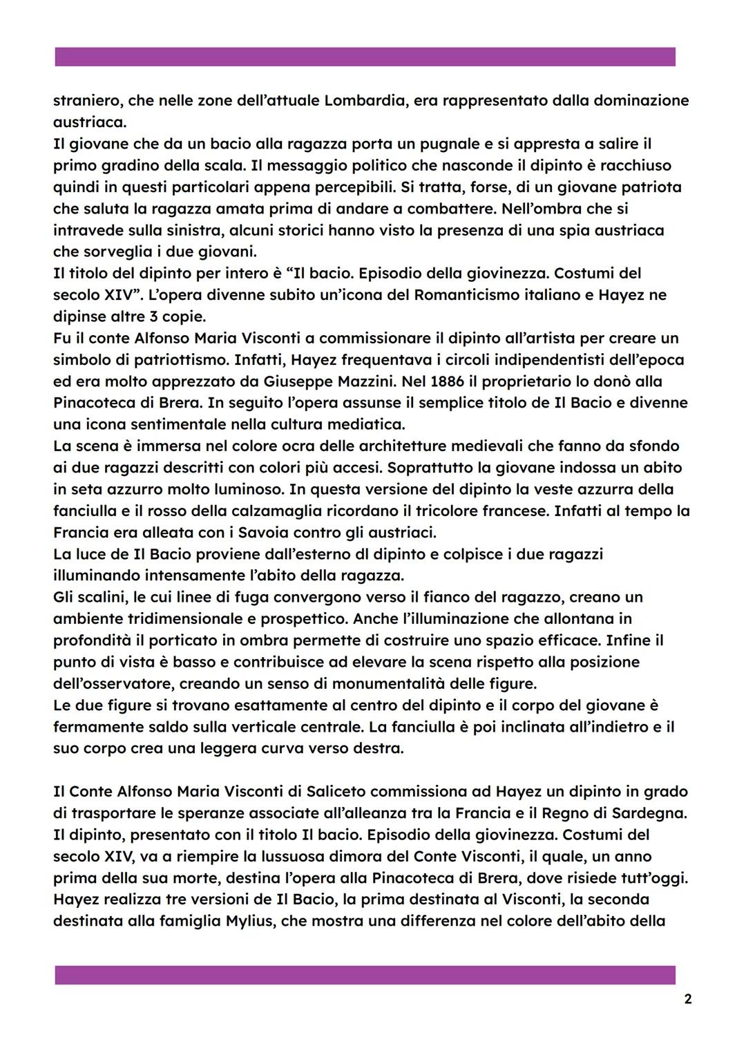 Il bacio
- Francesco Hayez (1791-1882)
- 1858
- Olio su tela
- 112x88 cm
- Pinacoteca di Brera, Milano
- pag.
Il bacio di Francesco Hayez