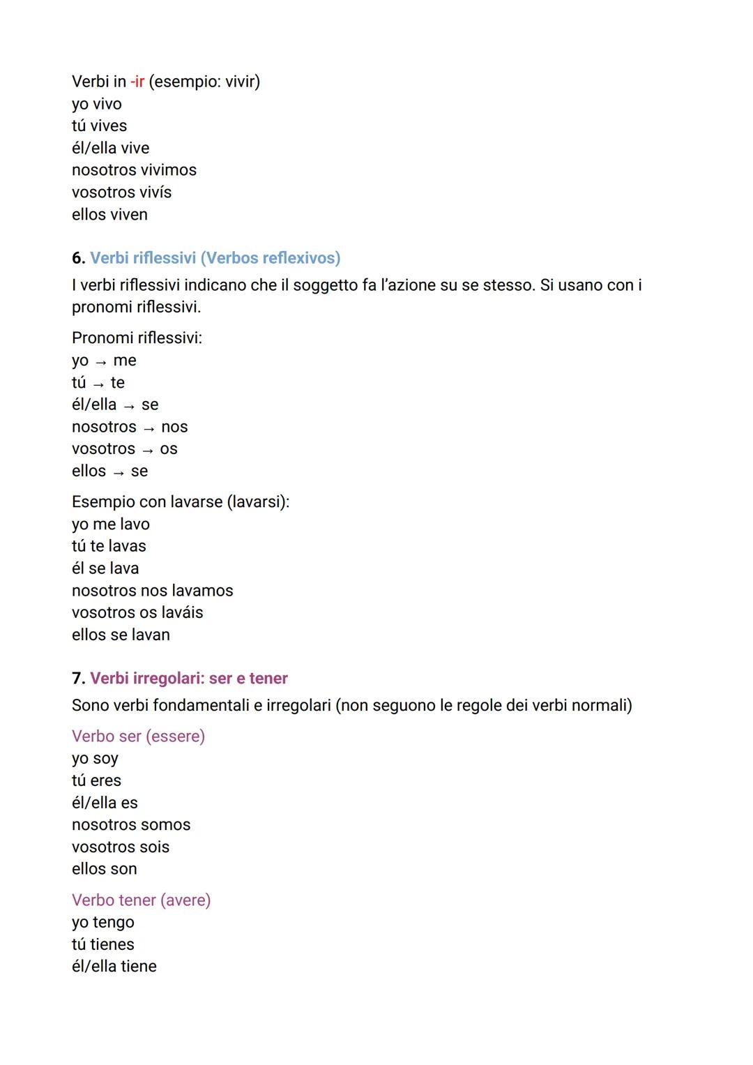 GRAMMATICA SPAGNOLA
UNITA' 1
1. Formazione del plurale (Formación del plural)
REGOLA BASE:
Per formare il plurale in spagnolo si aggiunge:
-