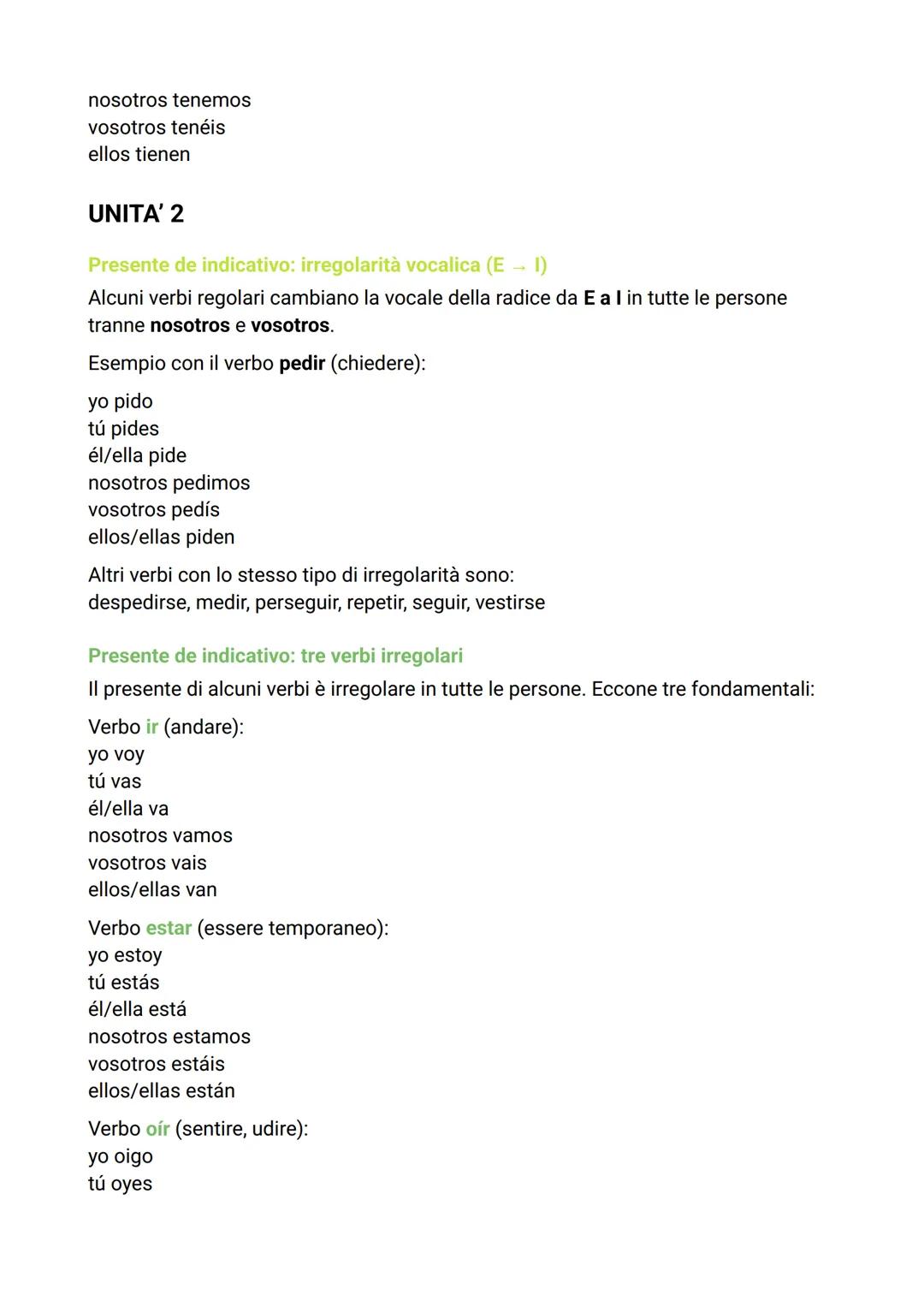 GRAMMATICA SPAGNOLA
UNITA' 1
1. Formazione del plurale (Formación del plural)
REGOLA BASE:
Per formare il plurale in spagnolo si aggiunge:
-