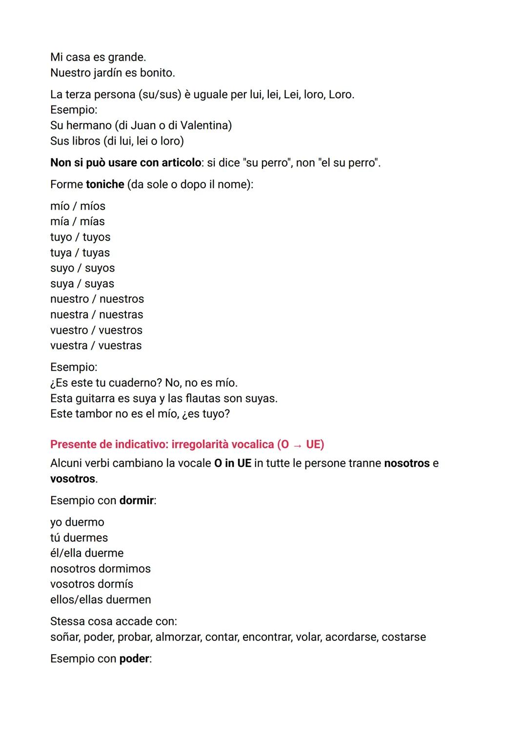 GRAMMATICA SPAGNOLA
UNITA' 1
1. Formazione del plurale (Formación del plural)
REGOLA BASE:
Per formare il plurale in spagnolo si aggiunge:
-