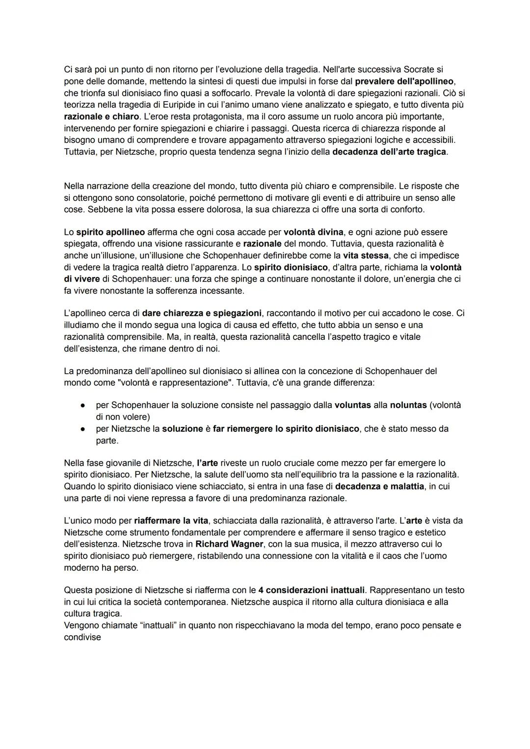 NIETZSCHE
Con Nietzsche si apre una frattura radicale rispetto alla filosofia precedente, segnando un vero
spartiacque tra il pensiero dell'