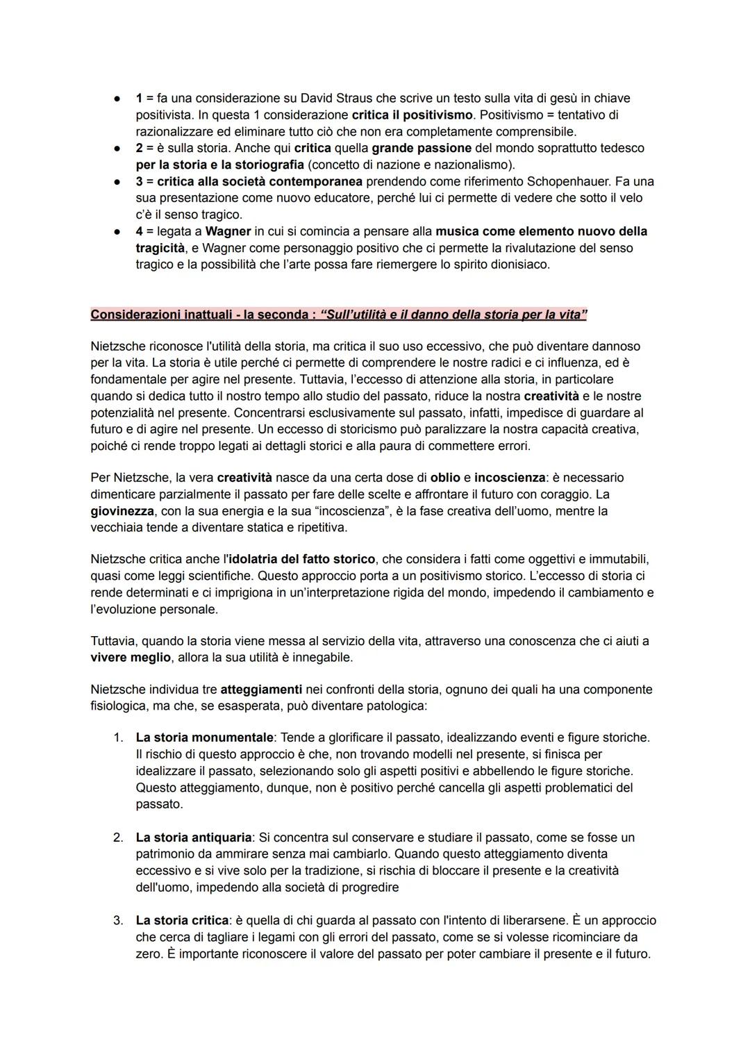 NIETZSCHE
Con Nietzsche si apre una frattura radicale rispetto alla filosofia precedente, segnando un vero
spartiacque tra il pensiero dell'