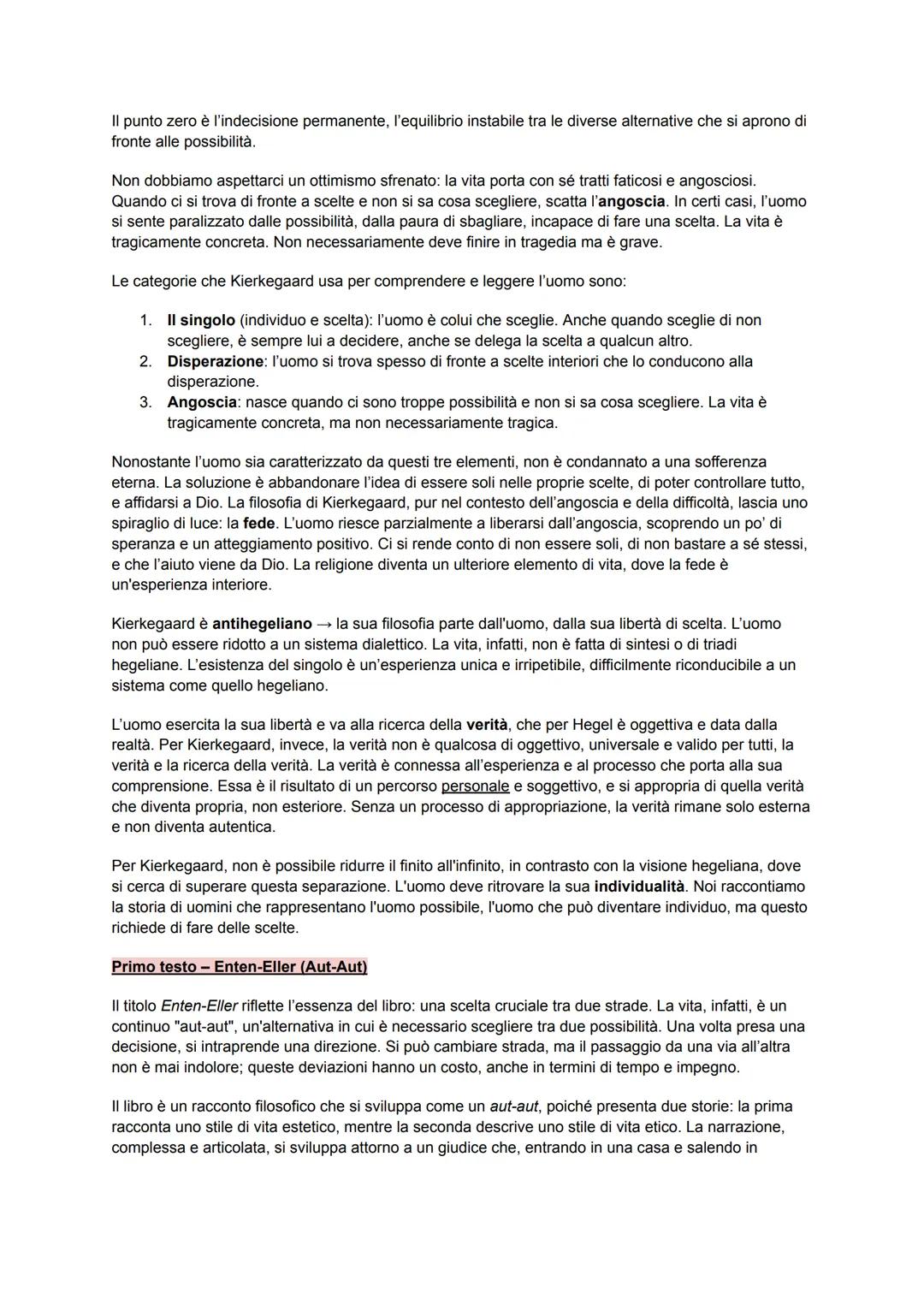 ## KIERKEGAARD
Kierkegaard è considerato il padre dell'esistenzialismo, una corrente filosofica che pone al centro
della riflessione l'uomo